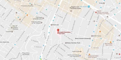 Σάο Πάολο νοσοκομείο χάρτης
