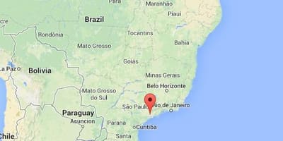 Χάρτης του Sao Paulo νότια αμερική 